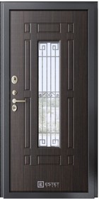 Входная дверь Элит-3 Венге шелк / венге шелк - вид изнутри