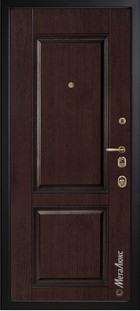 Входная дверь Artwood М1706/8 английский орех, патина - вид изнутри