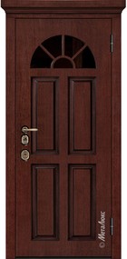 Входная дверь Artwood СМ1708/10 красное дерево, патина + стеклопакет
