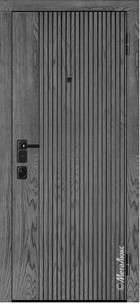 Входная дверь Artwood М1728/26  графит, патина / графит, патина
