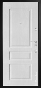 Входная дверь Artwood М1758/50 базальт, патина декоративный штапик/дуб полярный, патина - вид изнутри