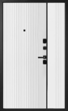 Входная дверь Milano М1518/58 E черный / дарквайт - вид изнутри