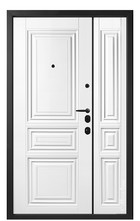 Входная дверь Milano М1541/8 E черный / белый - вид изнутри