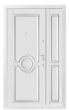 Входная дверь Milano М1574/7 E белый / белый - вид изнутри