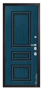 Входная дверь Artwood М1736/42 сапфир / сапфир - вид изнутри