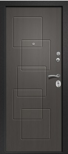 Входная дверь Аризона-225 сатин черный / графит - вид изнутри