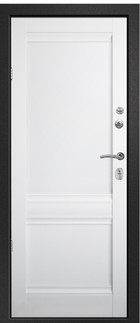 Входная дверь Аризона-220 сатин черный / софт айс - вид изнутри