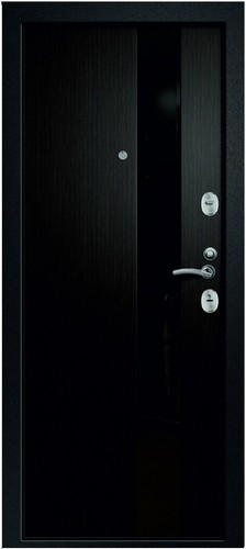 Входная дверь Медея-321 (М1) сатин черный / венге эко