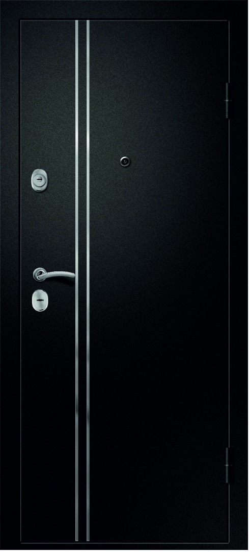 Входная дверь Медея-321 (М1) сатин черный / Сидней темный кипарис