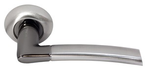 *Дверная ручка  MH-06 SN/BN белый никель/черный никель