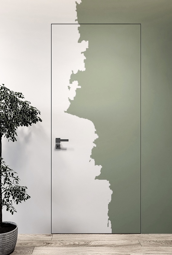 Скрытая дверь Хамелеон (38мм) под окраску