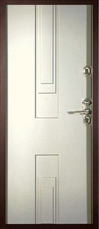 Входная дверь Цефей Термо RAL-8017 / софт белый - вид изнутри