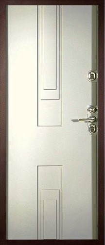 Входная дверь Цефей Термо RAL-8017 / софт белый