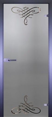 Мирра-105 (б/ц матовое стекло, пескоструйный рисунок)