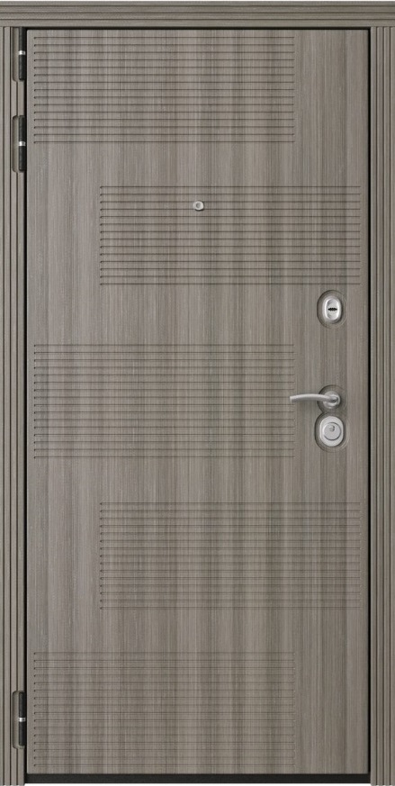 Входная дверь Флагман-32 Premium Керамик / Керамик + стекло черное