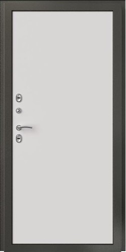 Входная дверь Флагман Термо-1 Букле черный / белый матовый