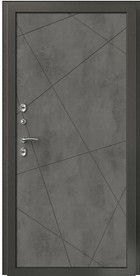 Входная дверь Флагман Термо-4 Букле черный / камень темный - вид изнутри