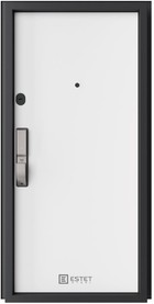 Входная дверь Лофт SMART-9.2 Ultratex черный / Ultratex белый - вид изнутри