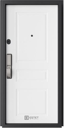 Входная дверь Лофт SMART-11.2 RAL-8017 / белый матовый