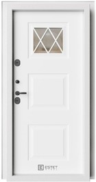 Входная дверь Атмо-1S Термо RAL-9003 / RAL-9003 - вид изнутри