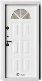 Входная дверь Атмо-3S Термо RAL-9003 / RAL-9003 - вид изнутри