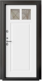 Входная дверь Атмо-2G Термо красный RAL-9003 / белый RAL-9003 - вид изнутри