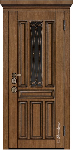 Входная дверь Artwood СМ1711/9 тик патина + стеклопакет