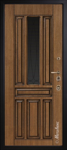 Входная дверь Artwood СМ1711/9 тик патина + стеклопакет