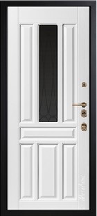 Входная дверь Artwood СМ1711/1 Е2 английский орех, патина / белый - вид изнутри