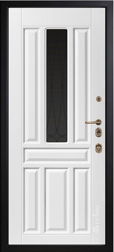 Входная дверь Artwood СМ1711/1 Е2 английский орех, патина / белый