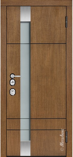 Входная дверь Artwood СМ1713/9 тик, патина + стеклопакет