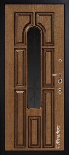 Входная дверь Artwood СМ1760/9 тик, патина + стеклопакет