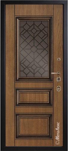 Входная дверь Artwood СМ1720/9 тик, патина + стеклопакет