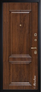 Входная дверь Grandwood М428/34 темный орех, патина / темный орех, патина - вид изнутри