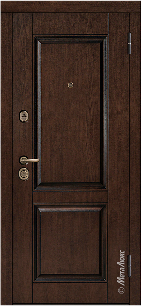 Входная дверь Grandwood М428/80 Е2 темный орех, патина / темный орех, патина