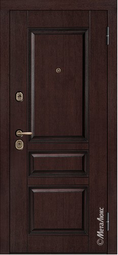 Входная дверь Grandwood М435/68 английский орех, патина / дуб беловежский