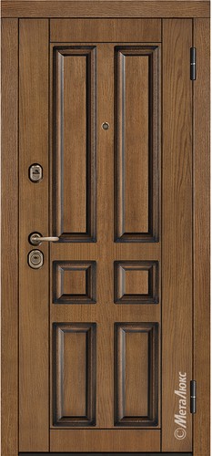 Входная дверь Grandwood М423/69 тик, патина / белый