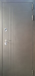 Входная дверь ДК ТЕРМО-люкс Фактурный шоколад / Дуб фактурный шоколад
