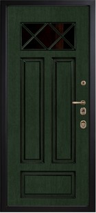 Входная дверь Кранц (М1709) малахит / малахит - вид изнутри