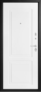 Входная дверь Фридланд (М445/5 Е) серый / белый - вид изнутри