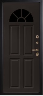 Входная дверь Самбия (М368 Е1) горький шоколад / горький шоколад - вид изнутри
