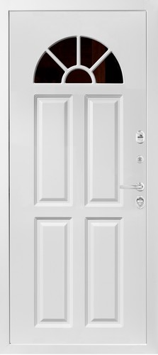 Входная дверь Самбия (М368/6) белый / белый