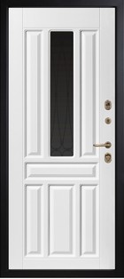 Входная дверь Раушен (М461/68 Е) английский орех / белый - вид изнутри