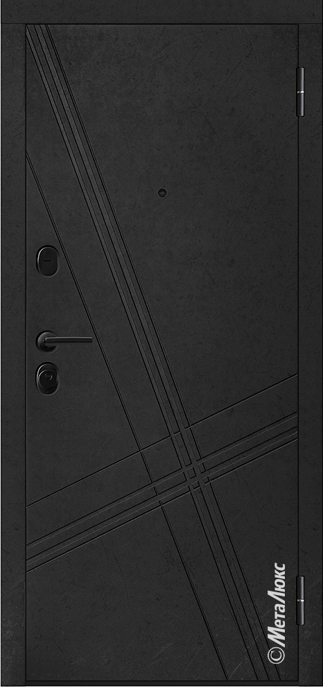 Входная дверьЭлектра М613 лофт черный / белый