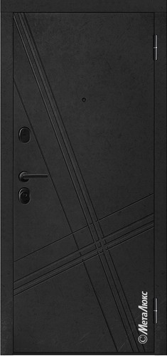 Входная дверь Электра М613 лофт черный / белый