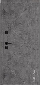 Входная дверь Статус М746/13 бетон темный / белый