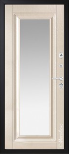 Входная дверь Статус М709Z дуб английский / ясень кремовый + зеркало - вид изнутри