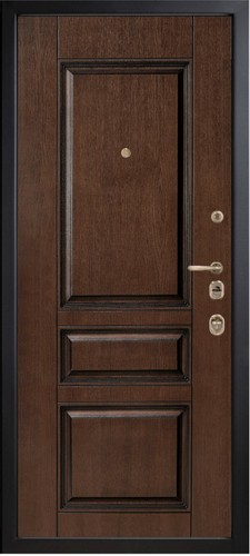 Входная дверь Пруссия-Art (М1707/11) капитель, темный орех / темный орех