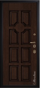 Входная дверь Artwood М1727/11 темный орех, патина / темный орех - вид изнутри