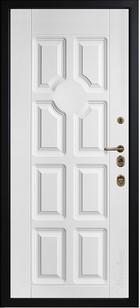 Входная дверь Artwood М1727/3 Е2 тик, патина / белый - вид изнутри